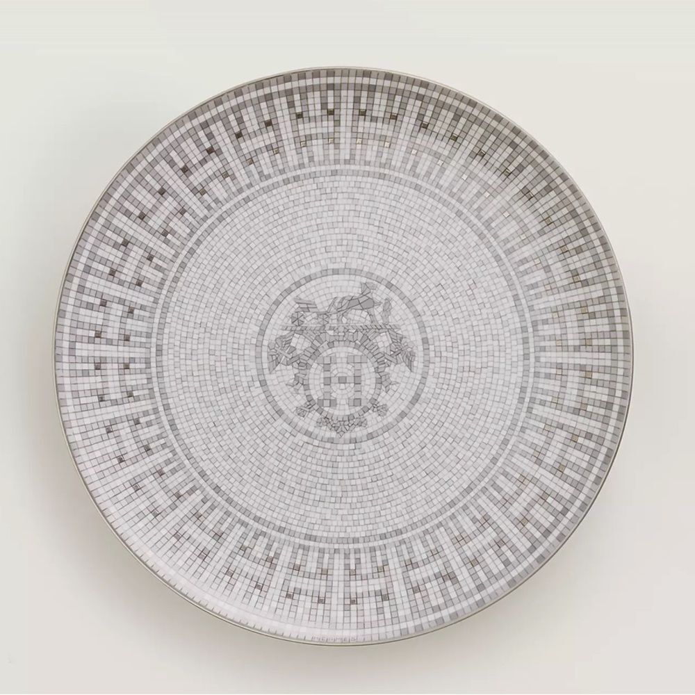 NWT HERMES MOSAIQUE AU 24 DESSERT PLATE ONE PLATE ONLY - Picture 3 of 8